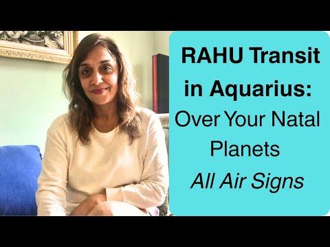 Rahu aquarius over natal planets